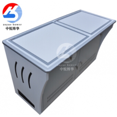 監(jiān)控操作臺指揮中心調(diào)度臺顯示器主機(jī)隱藏翻轉(zhuǎn)培訓(xùn)室會議桌 雙人電腦桌